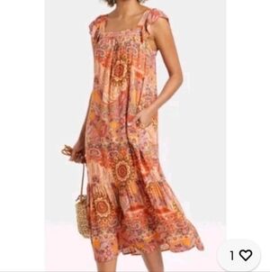 XL Knox Rose Women's Flutter Sleeve Paisley Print Dress